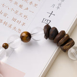 High-Grade Kyara Agarwood Chip & 10mm Clear Quartz Energy Bracelet