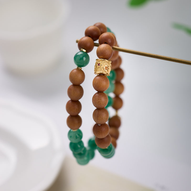 Jade Glimpse in the Deep Forest